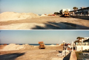 Longboat Key beach construction