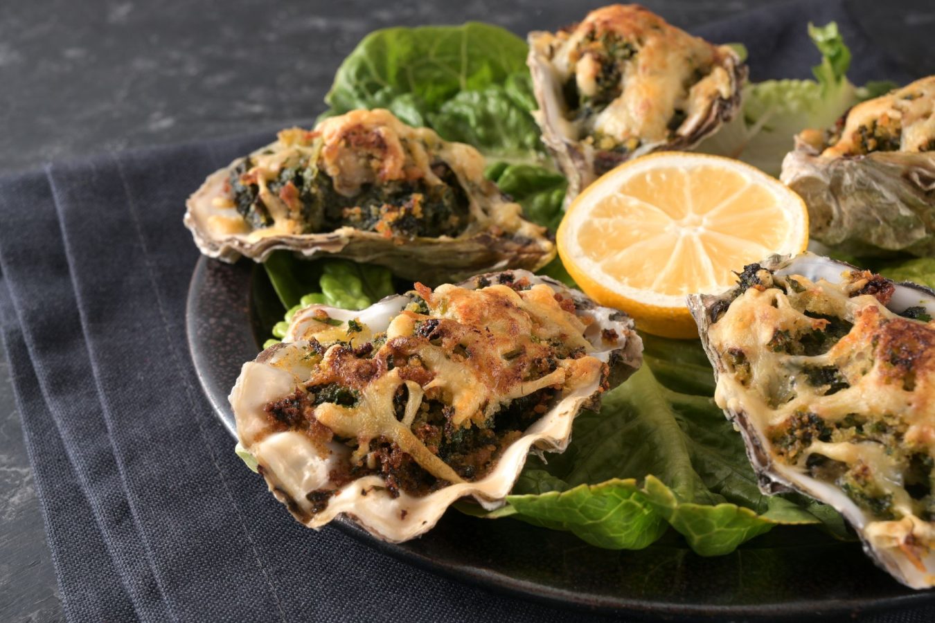 Oysters Rockefeller dish